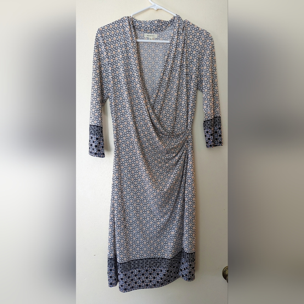 Max Studio patterned dress | Color: Black and Orange | Size: S